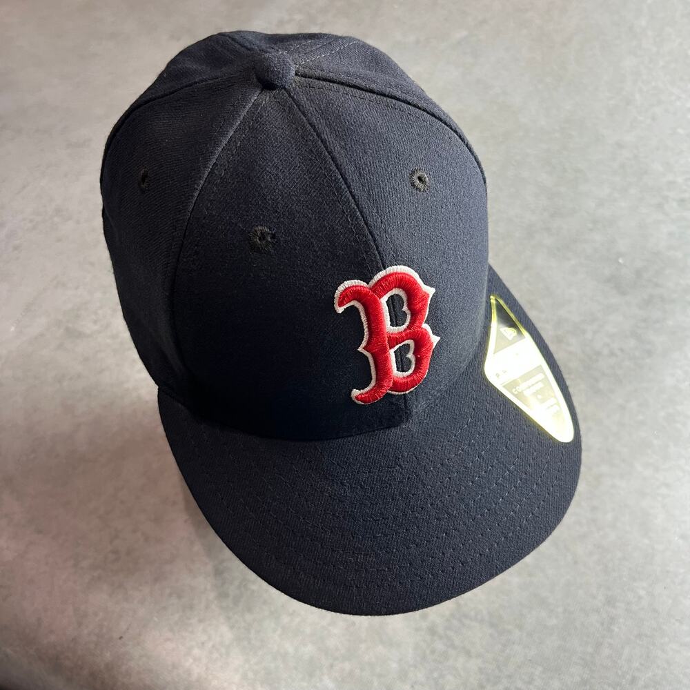 New Era MLB Boston Red Sox Men's 7 1/4 Navy Blue Low Profile 59Fifty Fitted Hat